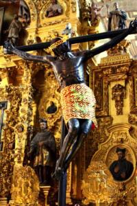 Crucifix of the Poisoned Lord in the Metropolitan Cathedral in Mexico City