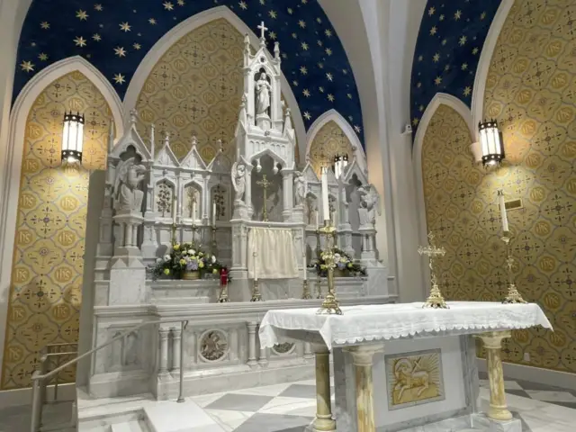 Altar in the Church of St Clare in Charleston, South Carolina