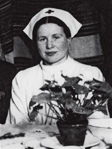 Irena Sendler in a nurses uniform during World War II