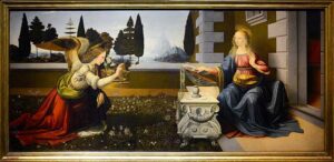 Annunciation by (Leonardo da Vinci)