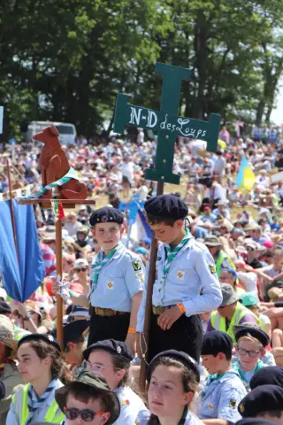 Participants in the Annual Chartres Pilgrimage