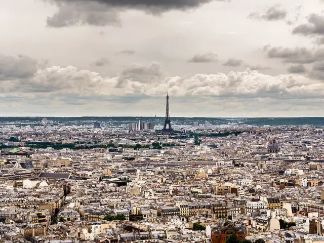 View from Sacre Coeur in Paris